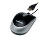 Toshiba Compact Optical Mouse - Mouse - optical - wired - USB - black, silver