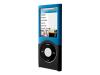 Belkin Fuse Interlock - Case for digital player - polycarbonate - black, blue - iPod nano (4G)