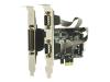 Sweex 1 port parallel & 2 port serial PCI Express card - Parallel/serial adapter - PCI Express x1 - parallel, serial