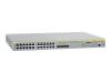 Allied Telesis AT x600-24Ts - Switch - 24 ports - EN, Fast EN, Gigabit EN - 10Base-T, 100Base-TX, 1000Base-T + 4 x shared SFP (empty) - 1U   - stackable