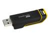 Kingston DataTraveler 200 - USB flash drive - 64 GB - Hi-Speed USB - black, yellow