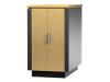APC NetShelter CX - Rack with power distribution unit - grey, oak - 24U - 19