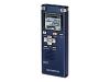 Olympus WS 550M - Digital voice recorder - flash 2 GB - WMA, MP3, protected WMA (DRM 9) - blue