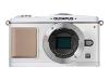 Olympus E-P1 - Digital camera - prosumer - 12.3 Mpix - body only - supported memory: SD, SDHC - white