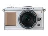 Olympus E-P1 - Digital camera - prosumer - 12.3 Mpix - Olympus M.Zuiko Digital 17mm lens - supported memory: SD, SDHC - white
