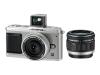Olympus E-P1 - Digital camera - prosumer - 12.3 Mpix - Olympus M.Zuiko Digital 14-42mm and 17mm lenses - optical zoom: 3 x - supported memory: SD, SDHC - silver