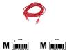 Belkin High Performance - Patch cable - RJ-45 (M) - RJ-45 (M) - 1 m - UTP - ( CAT 6 ) - moulded, snagless - red