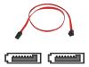 V7 - Serial ATA / SAS cable - Serial ATA 150 - 7 pin Serial ATA - 7 pin Serial ATA - 1 m - right angle connector