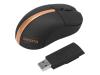 Dicota Stow - Mouse - optical - 5 button(s) - wireless - RF - USB wireless receiver - bronze