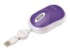 Dicota Spirit Optical USB Notebook mouse - Mouse - optical - 3 button(s) - wired - USB - purple