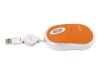 Dicota Spirit Optical USB Notebook mouse - Mouse - optical - 3 button(s) - wired - USB - orange