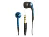Ifrogz Earpollution Plugz - Headphones ( in-ear ear-bud ) - black, blue