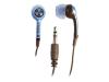 Ifrogz Earpollution Plugz with Mic - Headset ( in-ear ear-bud ) - blue