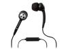Ifrogz Earpollution Plugz with Mic - Headset ( in-ear ear-bud ) - black