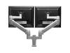 Bakker Elkhuizen Space-arm flatscreen arm - Mounting kit ( dual-screen mounting arm ) for 2 LCD displays - aluminium