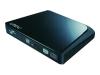 LiteOn eSAU208 - Disk drive - DVDRW (R DL) / DVD-RAM - 8x/8x/5x - Hi-Speed USB - external - piano black - LightScribe