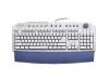 Acer - Keyboard - USB - 105 keys - white, blue - Switzerland - retail