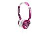 SkullCandy Lowrider - Headphones ( ear-cup ) - white, pink