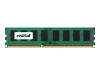 Crucial - Memory - 4 GB - DIMM 240-pin - DDR3 - 1066 MHz / PC3-8500 - CL7 - 1.5 V - unbuffered - ECC
