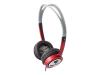 Ifrogz Earpollution Toxix - Headphones ( ear-cup ) - red