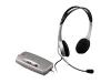 Labtec Axis 712 - Headset ( semi-open ) - black, silver