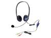 Altec Lansing AHS 20 - Headset ( semi-open ) - black, blue, metallic grey