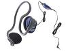 Altec Lansing AHP 5 - Headphones ( behind-the-neck ) - black, blue, metallic grey