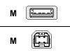 StarTech.com - USB cable - 4 PIN USB Type A (M) - 4 PIN USB Type B (M) - 0.9 m - molded