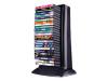 Fellowes - Tower - plastic - black - 25 x DVD - floor-standing, table-top