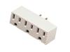 Fellowes - Power extender - power 2-pole (M) - NEMA 5-15 (F) - white