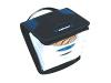 Targus Delta - Wallet for CD/DVD discs - 32 discs - nylon - black, blue