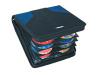 Targus Delta - Binder for CD/DVD discs - 128 discs - nylon - black, blue