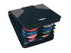 Targus Delta - Binder for CD/DVD discs - 128 discs - nylon - black, silver