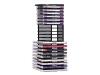 Fellowes CD Wire Tower - Media storage rack - capacity: 20 Zip discs, 20 CD - black