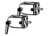 Ergotron
60-443-200
60-443-200/DS100 Outboard Pole Clamps