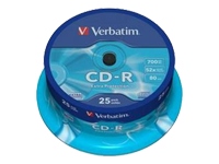 Verbatim
43432
CD-R/700MB 80Min 52x DataLife Spdl 25pk