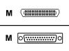 Lexmark - Parallel cable - 36 PIN mini-Centronics (M) - DB-25 (M) - 1.8 m ( IEEE-1284 )