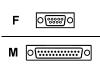 Belkin Gold Series - Serial cable - DB-9 (F) - DB-25 (M) - 3 m