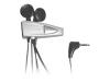 Nokia HDD 1 - Headset ( ear-bud ) - black, silver