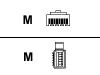 Belkin - Modem cable - RJ-11 (M) - BT (M) - 2 m