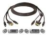 Belkin OmniView All-In-One Gold - Keyboard / video / mouse (KVM) cable kit - DB-15, 6 pin PS/2 - 6 pin PS/2, HD-15 (M) - 1.8 m