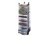 Fellowes CD Tower - Media storage rack - capacity: 25 CD - black