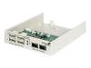 StarTech.com 2 Firewire 4 USB 3.5 Bay Front Panel Hub - Hub - 4 ports - USB + 2xIEEE 1394 Firewire - plug-in module
