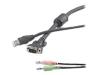 Belkin OmniView - Video / USB / audio cable kit - 3 m