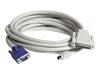 APC - Keyboard / video / mouse (KVM) cable - DB-25 (F) - 8 PIN mini-DIN, HD-15 - 4.6 m - grey
