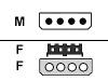 Adaptec - Power cable - 4 PIN internal power, 4 PIN mini-power connector (F) - 4 PIN internal power (M) - 0.3 m
