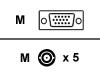 Roline - Display cable - HD-15 (M) - BNC (M) - 1.8 m