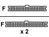 Secomp - IDE / EIDE cable - UDMA 66/100/133 - 40 PIN IDC (F) - 40 PIN IDC (F) - 0.5 m