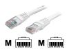 StarTech.com - Patch cable - RJ-45 (M) - RJ-45 (M) - 3 m - UTP - ( CAT 5e ) - moulded - white