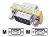 StarTech.com VGA HD15 Slimline Gender Changer - Display gender changer - HD-15 (M) - HD-15 (M)
